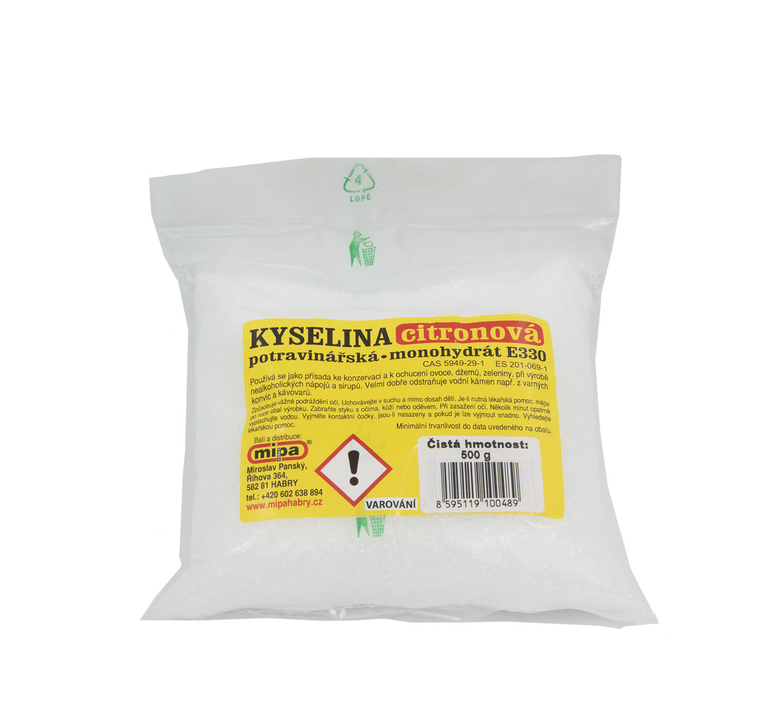 kyselina citronová 500g